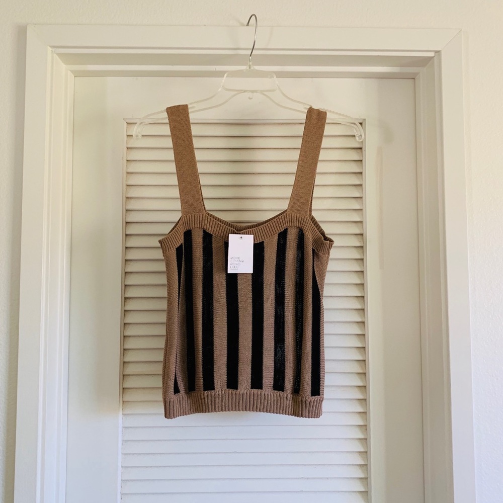 NWT Stripe crop top